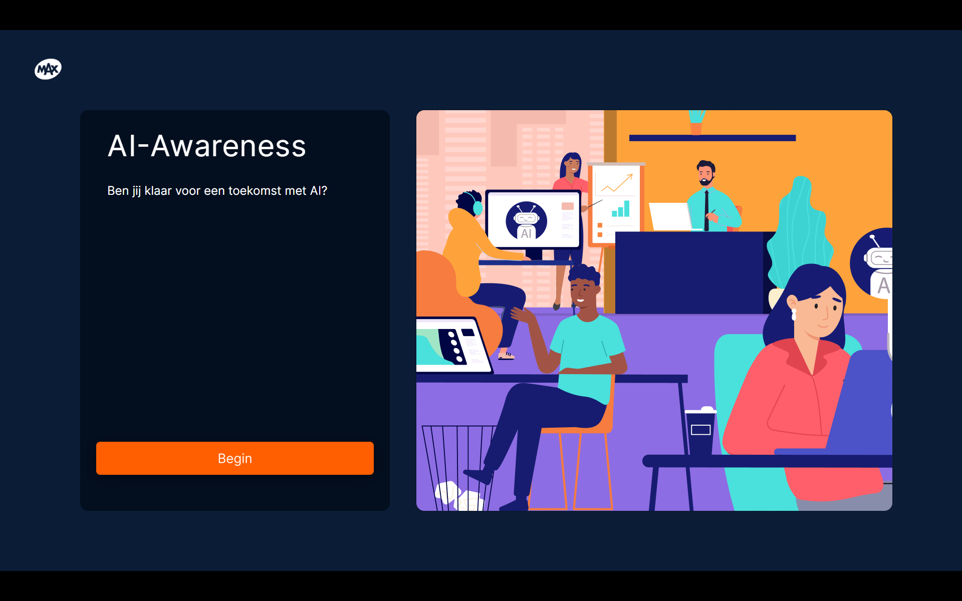 De website van MAX Vandaag.
